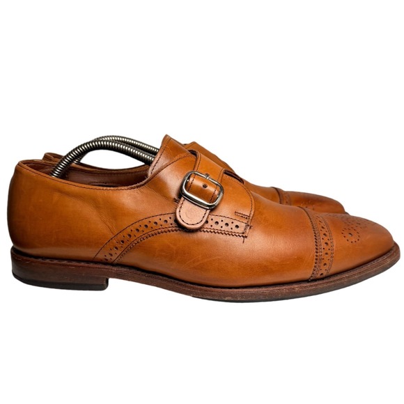 Allen Edmonds Franciscan Monk Strap Dress Shoes Size 10E Cognac Leather main image 7